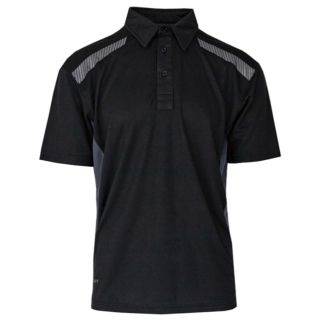 Xpert Pro Stretch Polo Shirt Black/Grey Size Small