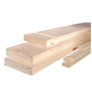 32 X 115 2'3/2'6 Door Lining Set Inc 16X38 Doorstop PEFC