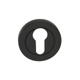 (w) GK4003MB ESCUTCHEON - LOCK PROFILE ON CONCEALED FIX ROUND NOSE BLK