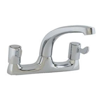 298631CP PRO LEVER DECK SINK MIXER
