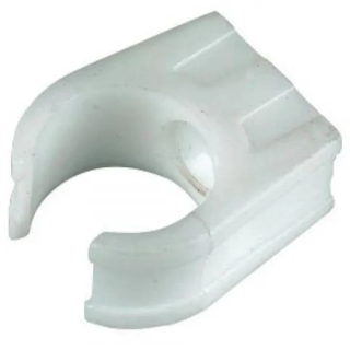 (w) VS53 21.5MM ABS O/FLOW PIPE CLIP WHT 10