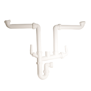 MCALPINE SPACESAVER DOUBLE BOWL KIT SSK2