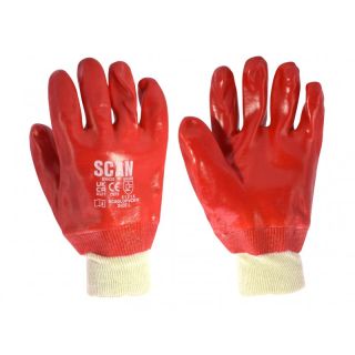 SCAGLOPVCKW Scan PVC Knitwrist Gloves – Size 9