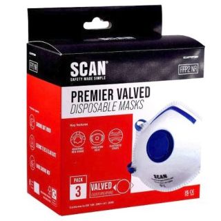 SCAN Safety Moulded Disposable Mask FFP2 (Pack of 3)