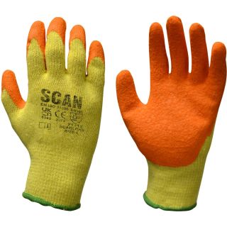 SCAGLOKS Scan Knitshell Latex Palm Gloves – Size 9