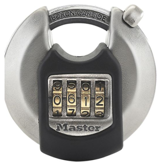 MLKM40NUM MASTER LOCK 70MM EXCELL DISCUS 4 DIGIT COMBINATION PADLOCK