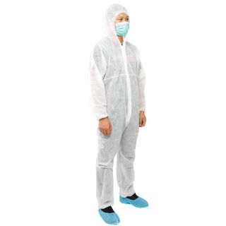 (w) MED BLACKROCK DISPOSABLE COVERALL