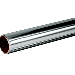 CHROME PLATED COPPER TUBE 15MM X 3M