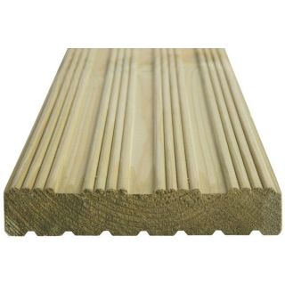 32 X 150 Treated Decking Grooved & Reeded 3.0mts