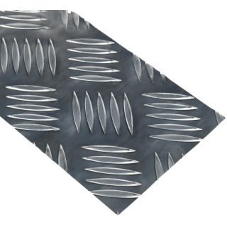 RK37150ASH 120mm X 1000mm X 1.5mm Full Sheet Checker Plate Aluminium