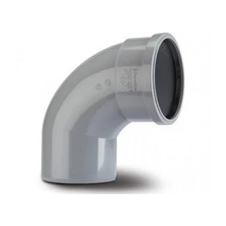 (w) SB409G 110MM X 92.5DEG SOIL BEND S/S GREY