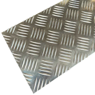 (w) RK37154ASH 250MM X 500MM X 1.5MM FULL SHEET CHECKER PLATE ALUMINIUM