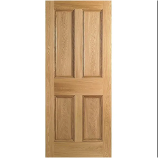 (w) VICTORIAN 4 PANEL OAK DOOR UNFINISHED 27 1981 X 686 X 35MM 