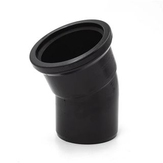 BS7 Kayflow 90° Single Socket Bend – Black (Soil)