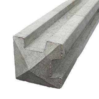 (w) 8FT CORNER  POST  2400 X 125 X 125 SLOTTED CONCRETE CORNER POST