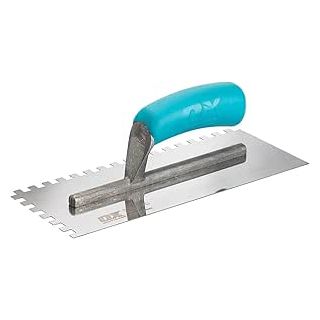 (w) OX-T535708 OX TRADE NOTCHED STAINLESS STEEL TROWEL 8MM