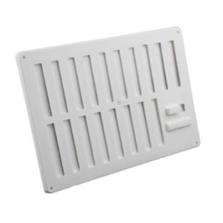  Bm476 Hit & Miss Ventilator With Fly Screen 9 X 6 White