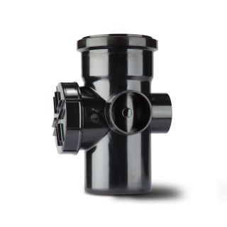 Sa43B 110Mm Soil Access Pipe S/Socket Blk