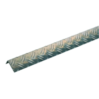 RK27901A25 29.5mm X 53.6mmX 2500mm Angle Unequal Raw Checker Alum