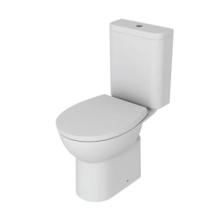 (w) 2GO CLOSE COUPLED RIMLESS WC & SOFT CLOSE SEAT DIPT0018