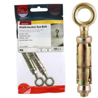 M6 Shield Anchor Eye - Zyp 2 Pcs