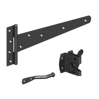 5950003 14 350mm Tee Black Pedestrian Gate Kit With Auto Catch