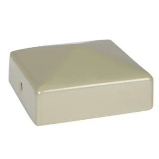 75X75MM OLIVE GREY DURAPOST CAP WITH BRACKET