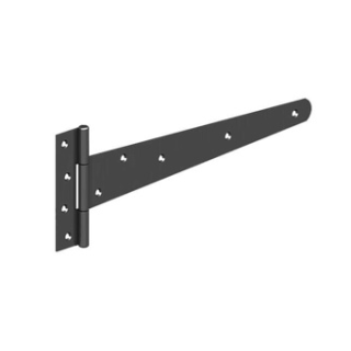 B0012003 Light Tee Hinges | 8 200mm E/Black (Pair)