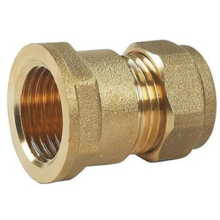 Compression Straight 15Mm X 1/2 Female Adaptor