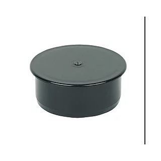 (w) SH46B 110MM SOIL SOCKET PLUG BLACK  (10)