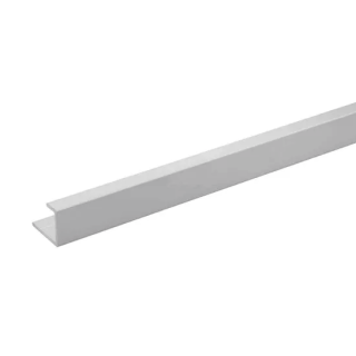 (w) 11MM SHOWERWALL 2450MM EXTRUSION END SATIN SILVER ET2