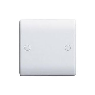 (w) 894-01 WHITE NEXUS MOULDED 1 GANG BLANK PLATE