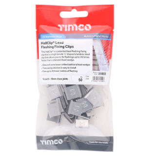 6-18mm  Lead Flashing Clips 50Pk