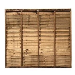 6' x 5' Lap Fence Panel – FSC® Mix 70% – Brown