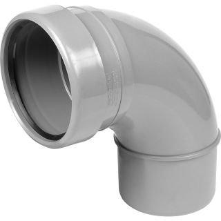S7Gy 110 Soil 90 Degree Bend Single Socket Grey