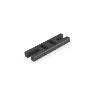 (w) DURAPOST CAP RAIL PACKER | 60MM BLACK (BAG OF 10)