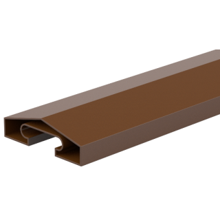 1830MM SEPIA BROWN DURAPOST CAPPING RAIL 65MM