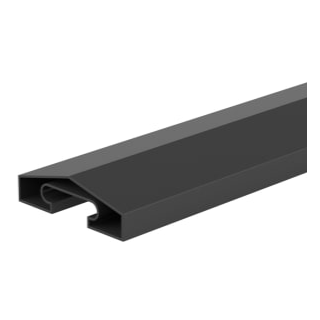 1830MM ANTHRACITE GREY DURAPOST CAPPING RAIL 65MM