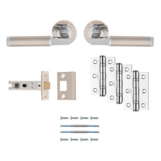 UDP006SNCP/INTB SATIN NICKEL/POLISHED CHROME BELAS LATCH PACK