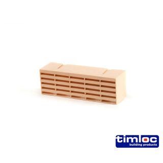 PLASTIC AIRBRICK 215W X 69H X 60DMM BUFF
