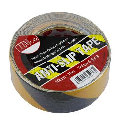 10M X 50Mm Anti-Slip Tape - Black/Yellow